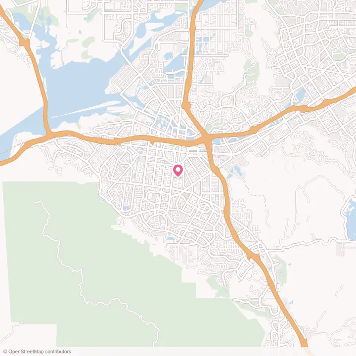 Map of the flower delivery area in Corona, California