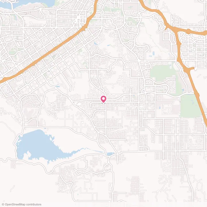 Map of the flower delivery area in Woodcrest, California