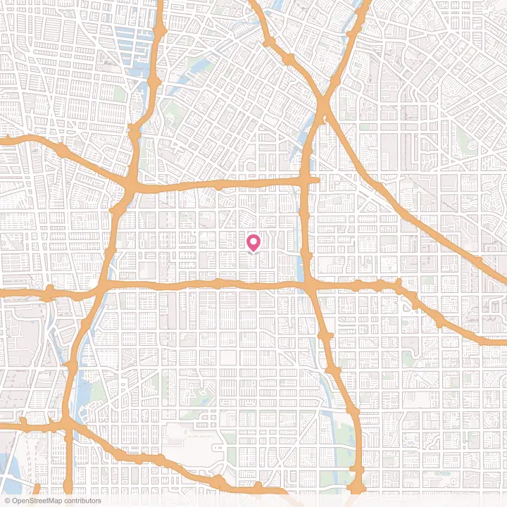 Map of the flower delivery area in Bellflower, California