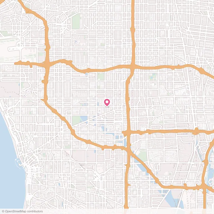 Map of the flower delivery area in Gardena, California