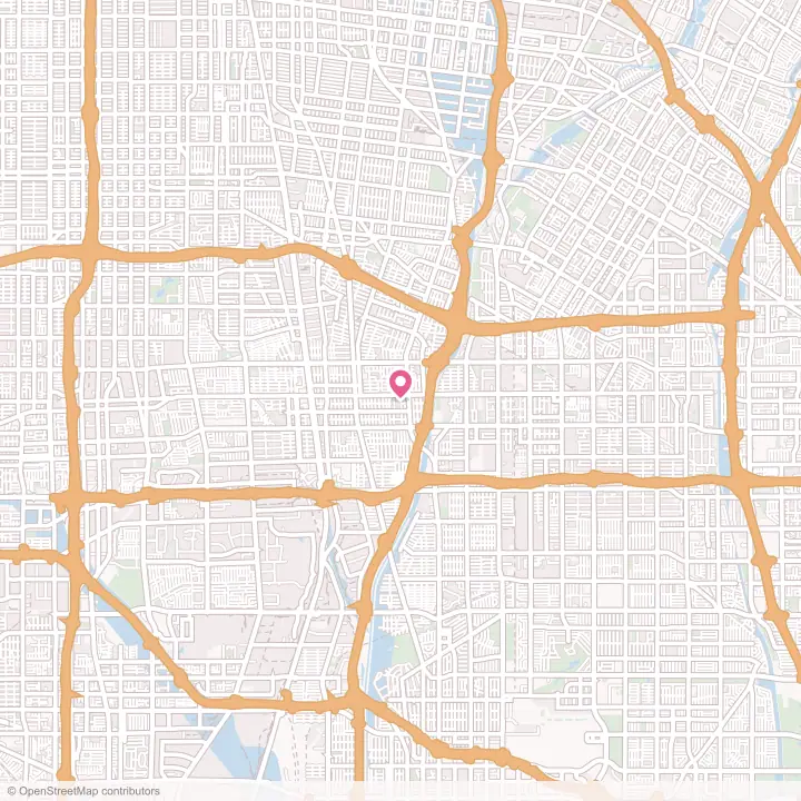 Map of the flower delivery area in East Rancho Dominguez, California