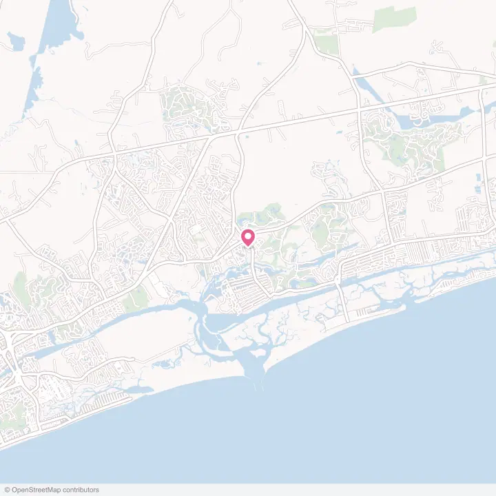 Map of the flower delivery area in Calabash, North Carolina