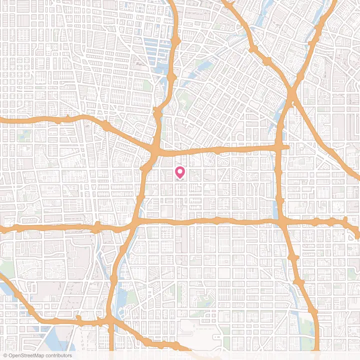 Map of the flower delivery area in Paramount, California