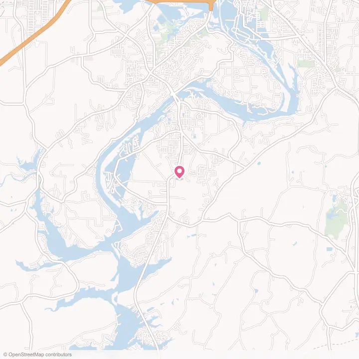 Map of the flower delivery area in Southside, Alabama