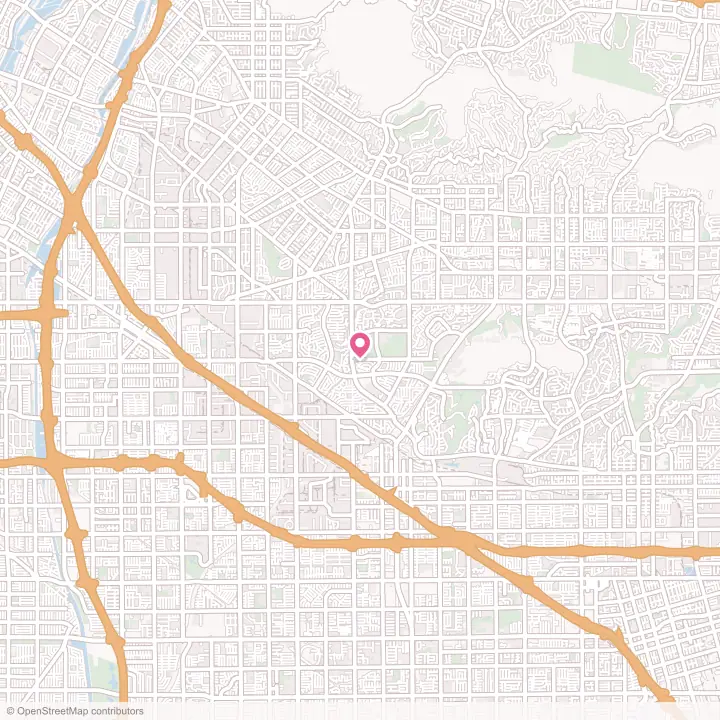 Map of the flower delivery area in La Mirada, California