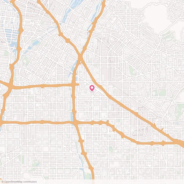 Map of the flower delivery area in Norwalk, California