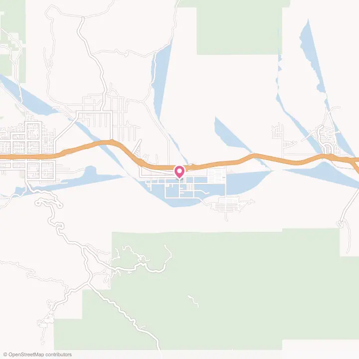 Map of the flower delivery area in Cabazon, California