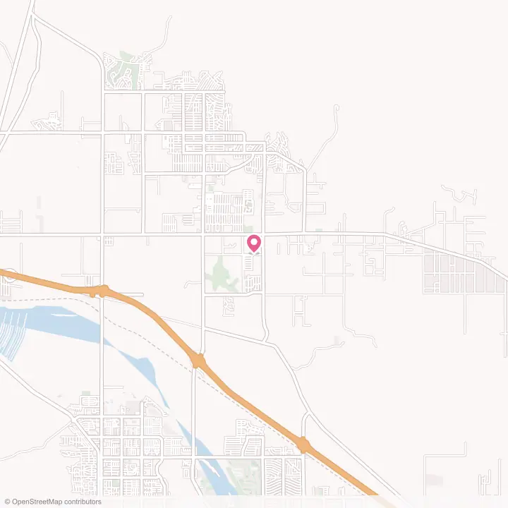 Map of the flower delivery area in Garnet, California