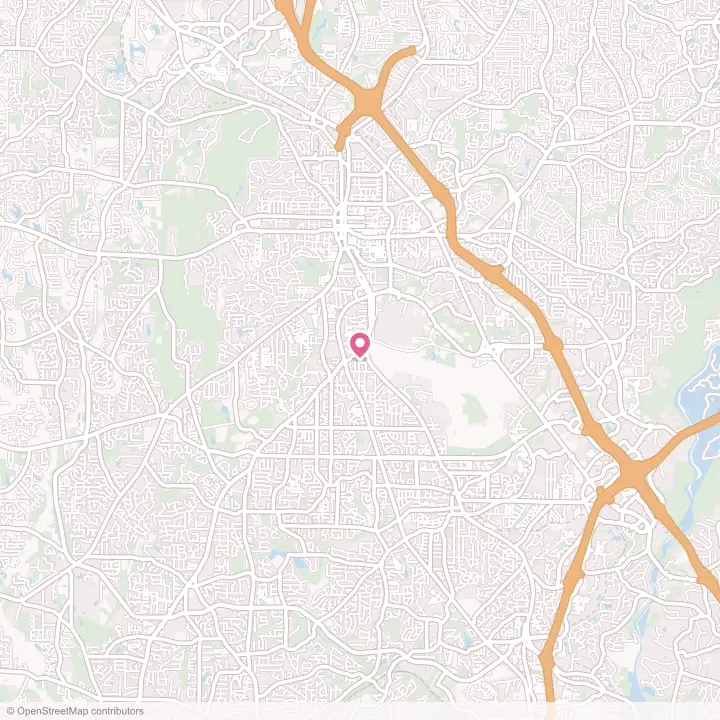 Map of the flower delivery area in Fair Oaks, Georgia