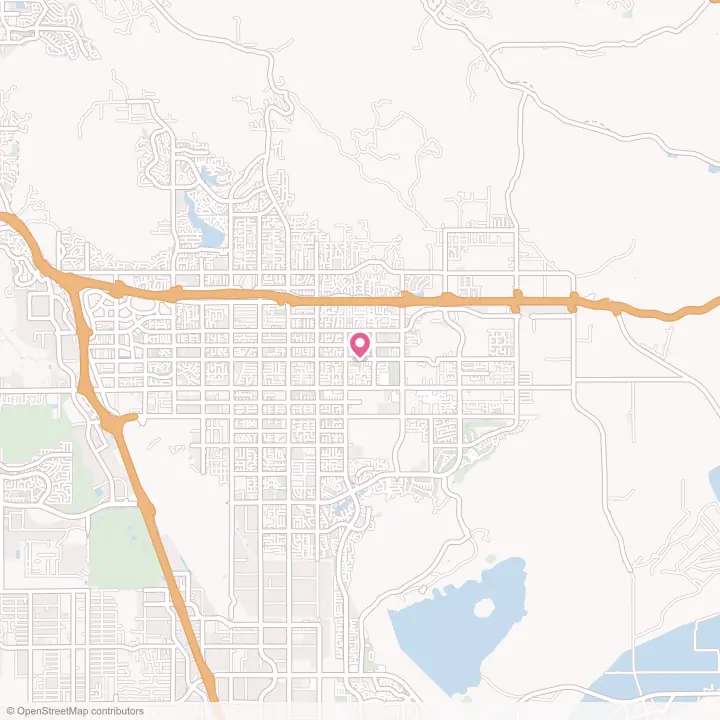 Map of the flower delivery area in Moreno Valley, California