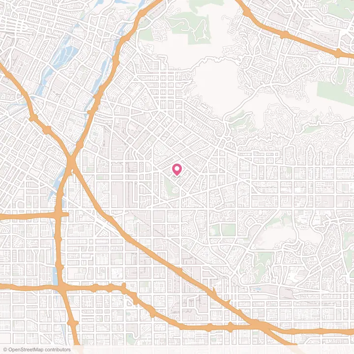 Map of the flower delivery area in South Whittier, California