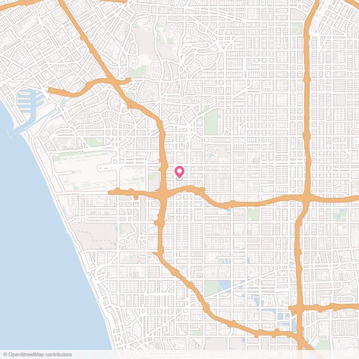 Map of the flower delivery area in Lennox, California