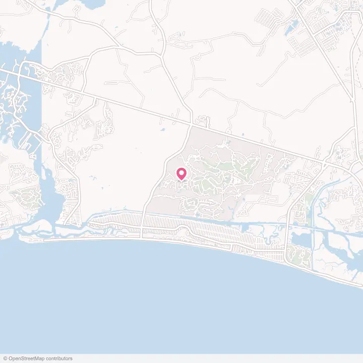 Map of the flower delivery area in Oak Island, North Carolina