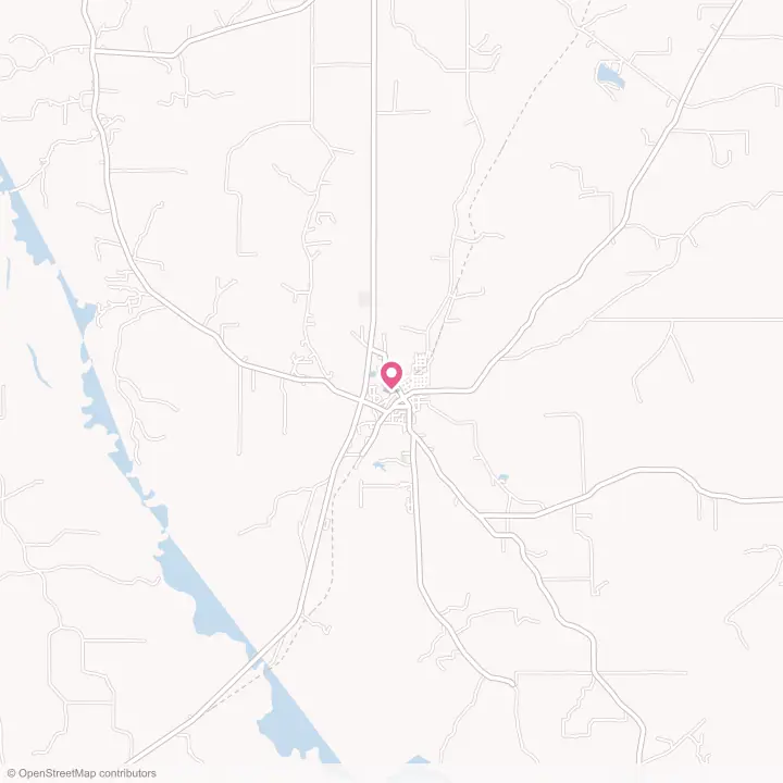 Map of the flower delivery area in Rison, Arkansas