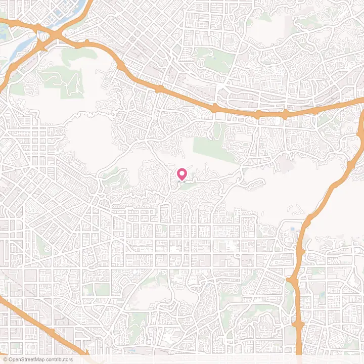 Map of the flower delivery area in La Habra Heights, California