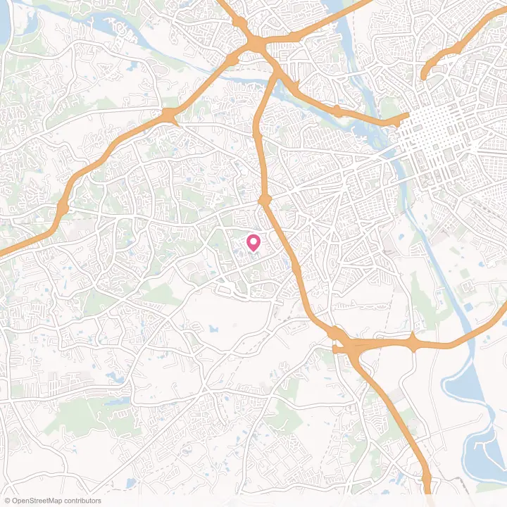 Map of the flower delivery area in Springdale, South Carolina