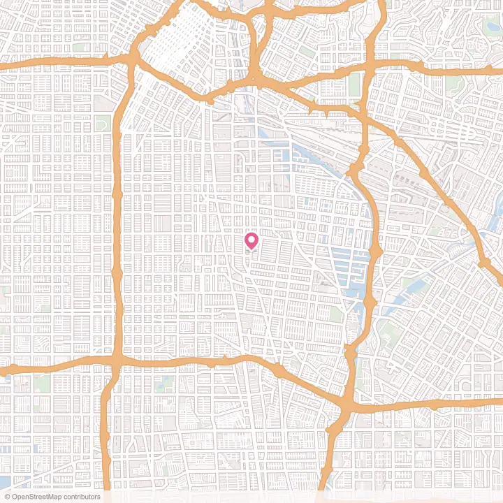 Map of the flower delivery area in Walnut Park, California