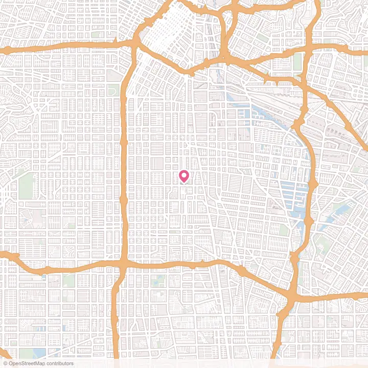 Map of the flower delivery area in Florence-Graham, California