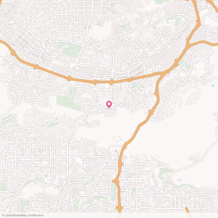 Map of the flower delivery area in Rowland Heights, California