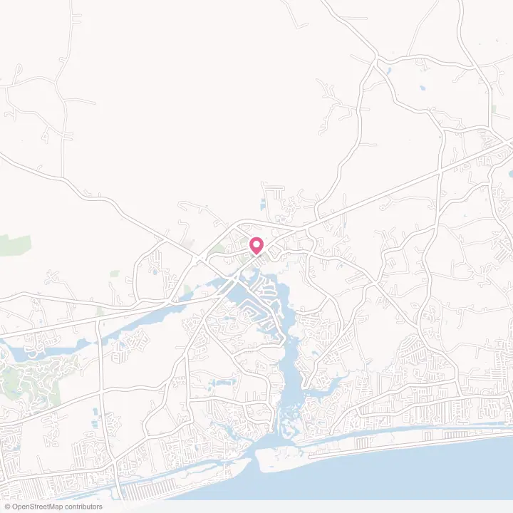 Map of the flower delivery area in Shallotte, North Carolina