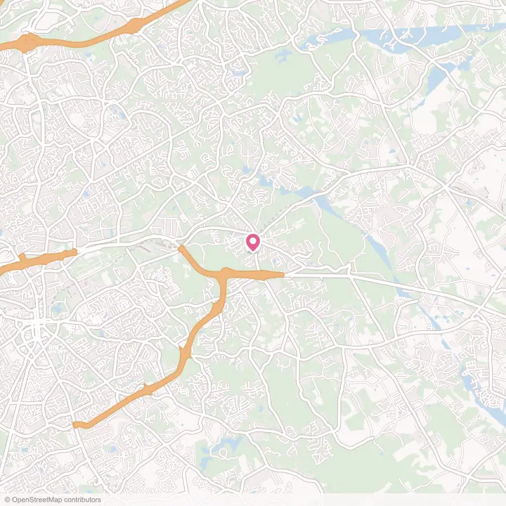Map of the flower delivery area in Dacula, Georgia