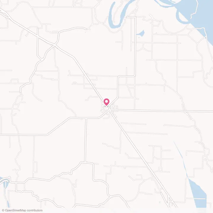 Map of the flower delivery area in Gould, Arkansas