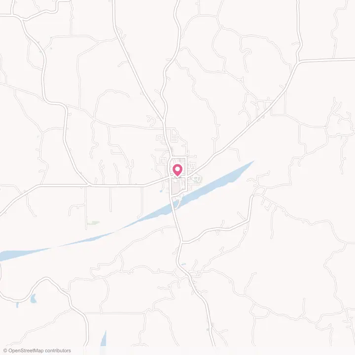 Map of the flower delivery area in Bruce, Mississippi