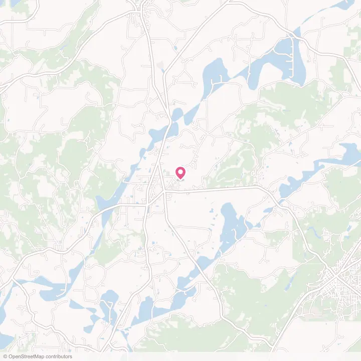 Map of the flower delivery area in Cleveland, Alabama