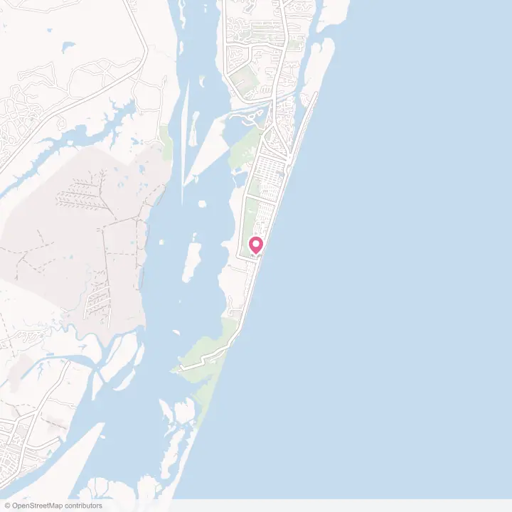Map of the flower delivery area in Kure Beach, North Carolina
