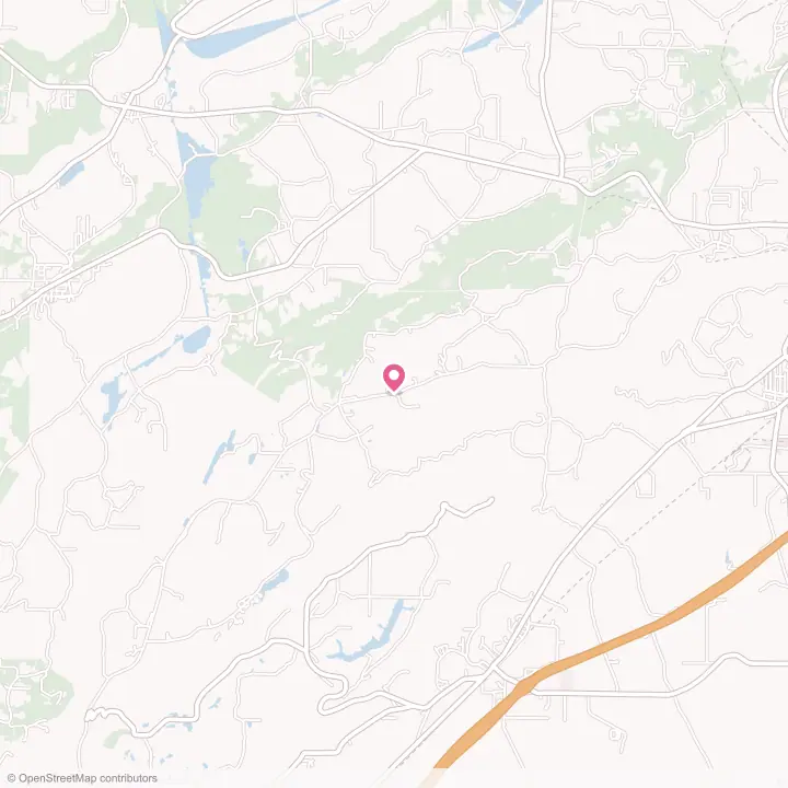 Map of the flower delivery area in Gallant, Alabama