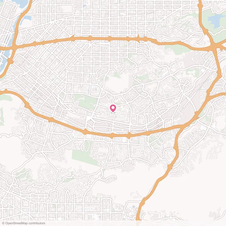 Map of the flower delivery area in South San Jose Hills, California