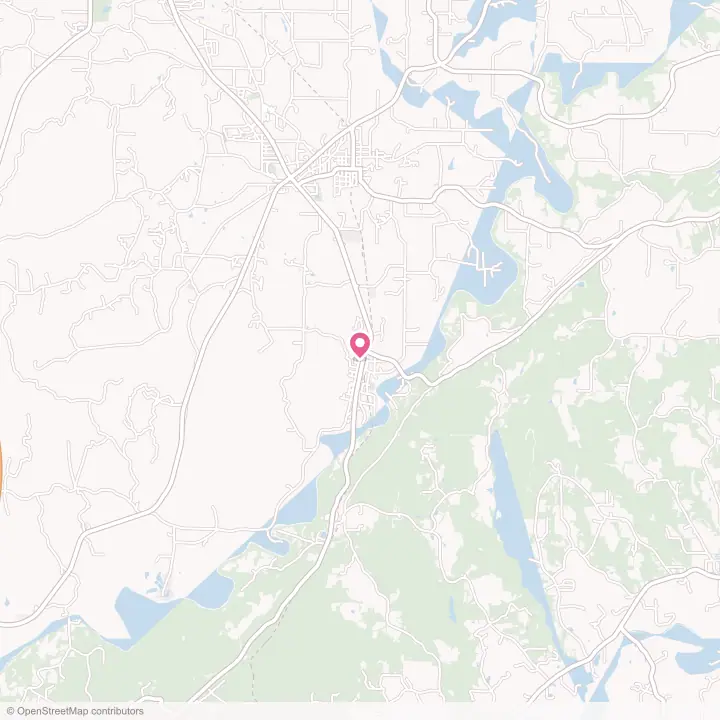 Map of the flower delivery area in Garden City, Alabama