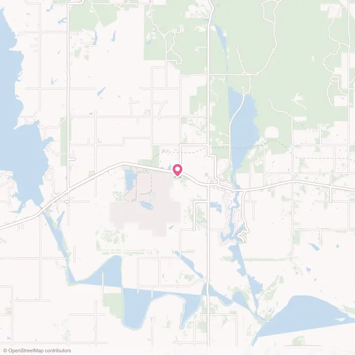 Map of the flower delivery area in Fort Towson, Oklahoma