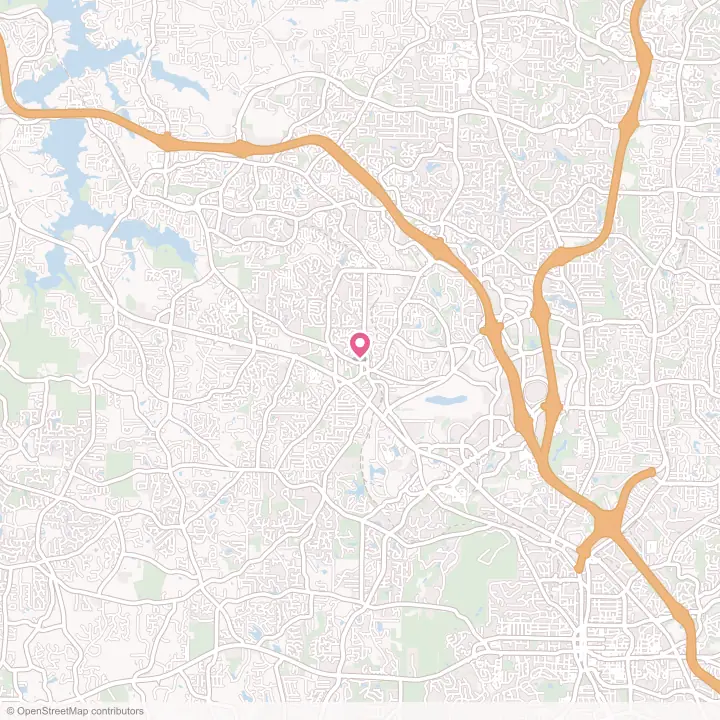 Map of the flower delivery area in Kennesaw, Georgia