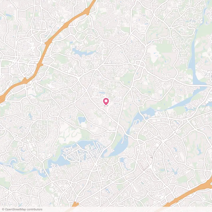 Map of the flower delivery area in Johns Creek, Georgia