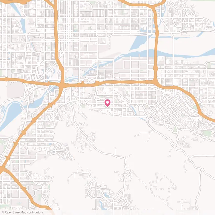Map of the flower delivery area in Loma Linda, California