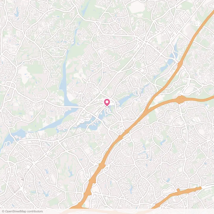 Map of the flower delivery area in Suwanee, Georgia