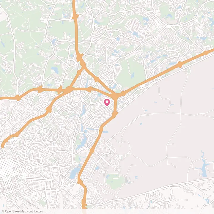 Map of the flower delivery area in Woodfield, South Carolina