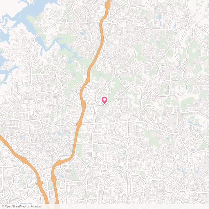 Map of the flower delivery area in Woodstock, Georgia