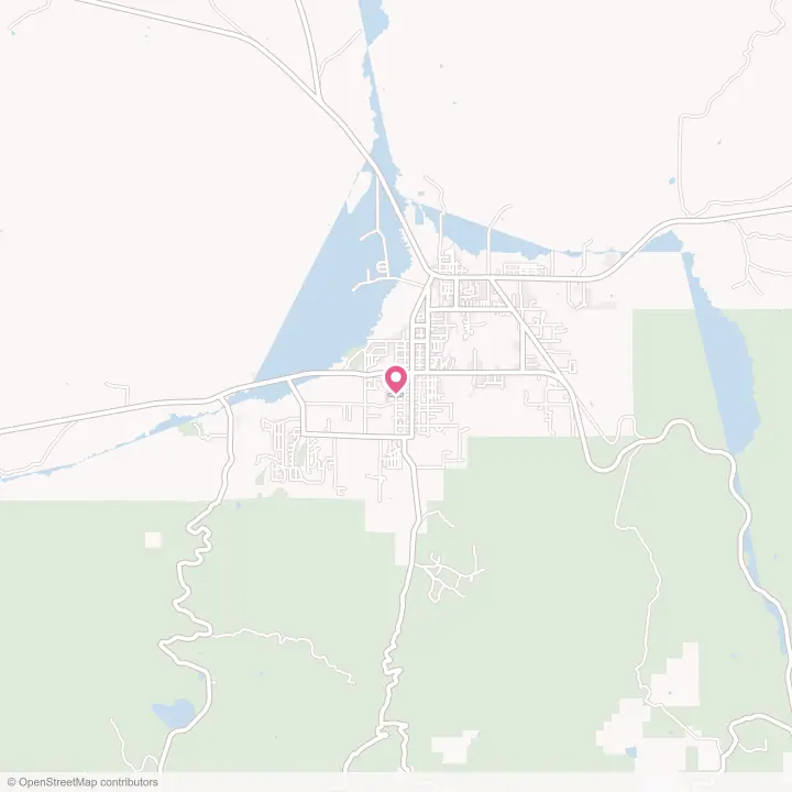 Map of the flower delivery area in Eagar, Arizona