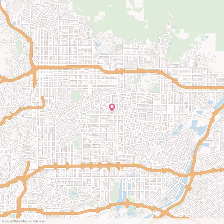 Map of the flower delivery area in East San Gabriel, California