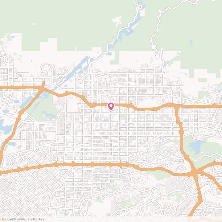 Map of the flower delivery area in Citrus, California