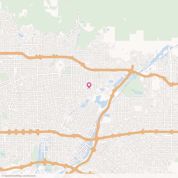 Map of the flower delivery area in Mayflower Village, California