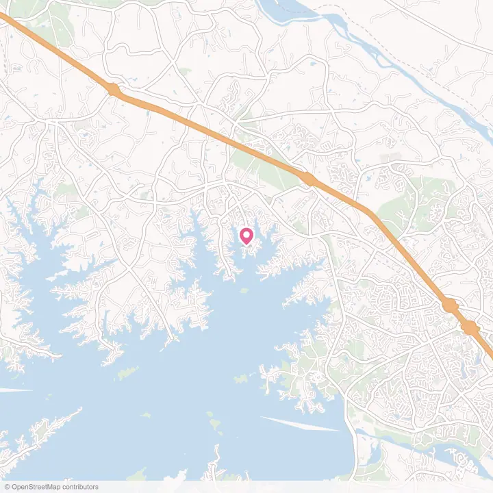 Map of the flower delivery area in Lake Murray of Richland, South Carolina