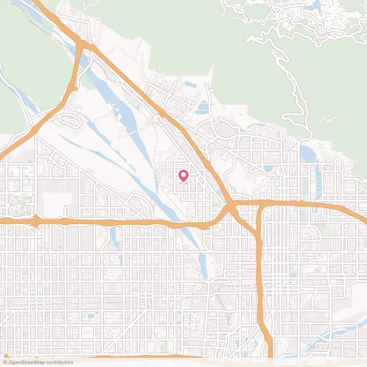 Map of the flower delivery area in Muscoy, California