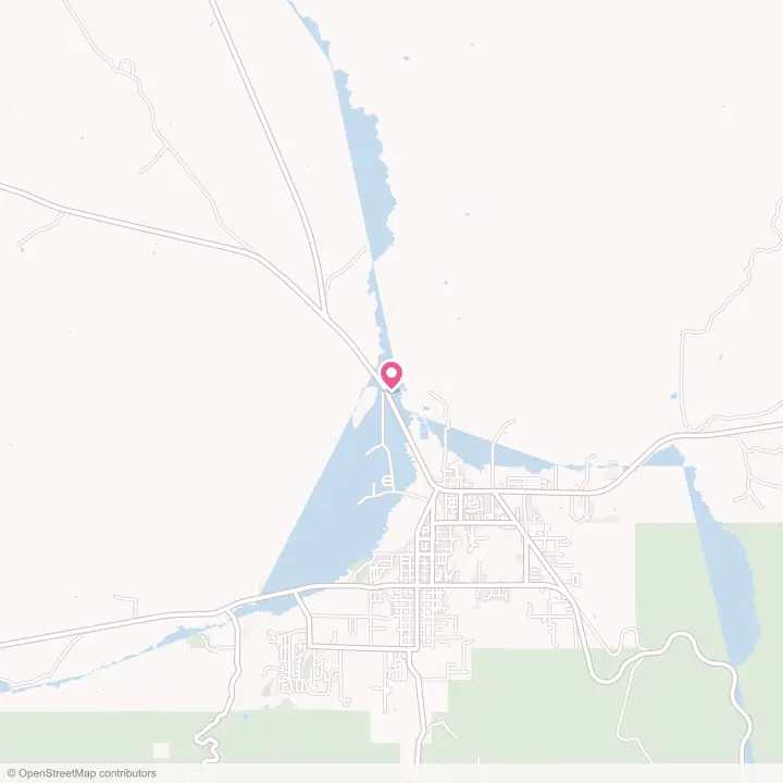 Map of the flower delivery area in Springerville, Arizona