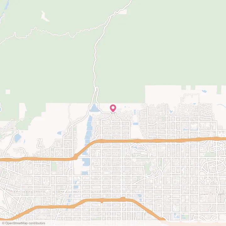Map of the flower delivery area in San Antonio Heights, California