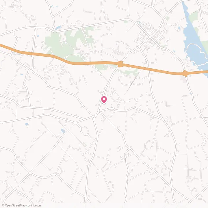 Map of the flower delivery area in Manville, South Carolina
