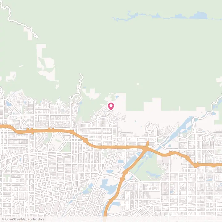 Map of the flower delivery area in Monrovia, California