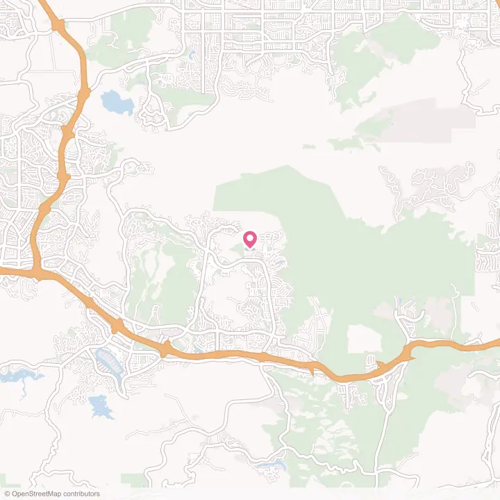 Map of the flower delivery area in Oak Park, California